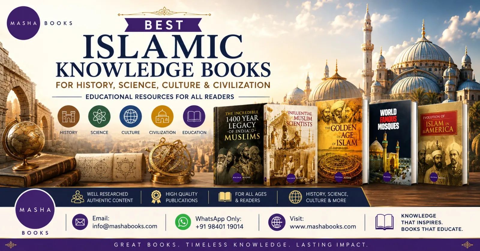 Best Islamic Knowledge Books on History & Science